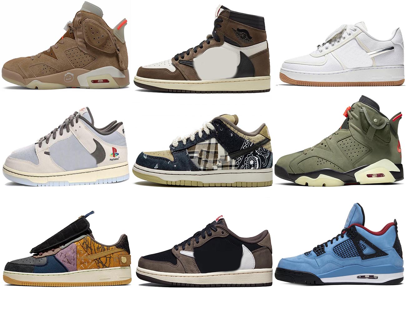 

2021 Release Authentic Travis Scott 6 British Khaki Shoes Fragment Cactus Jack 4 Low Medium Olive SB Dunk Playstation 1 High OG Men Women Ou