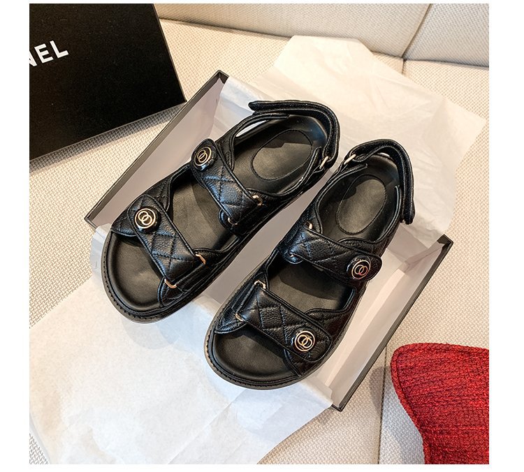 

Women Solid Gingham Sports Hook&Loop Slingback Platform Sandals Summer Sandals Women Dad Sandals Designer Shoes Women, Black