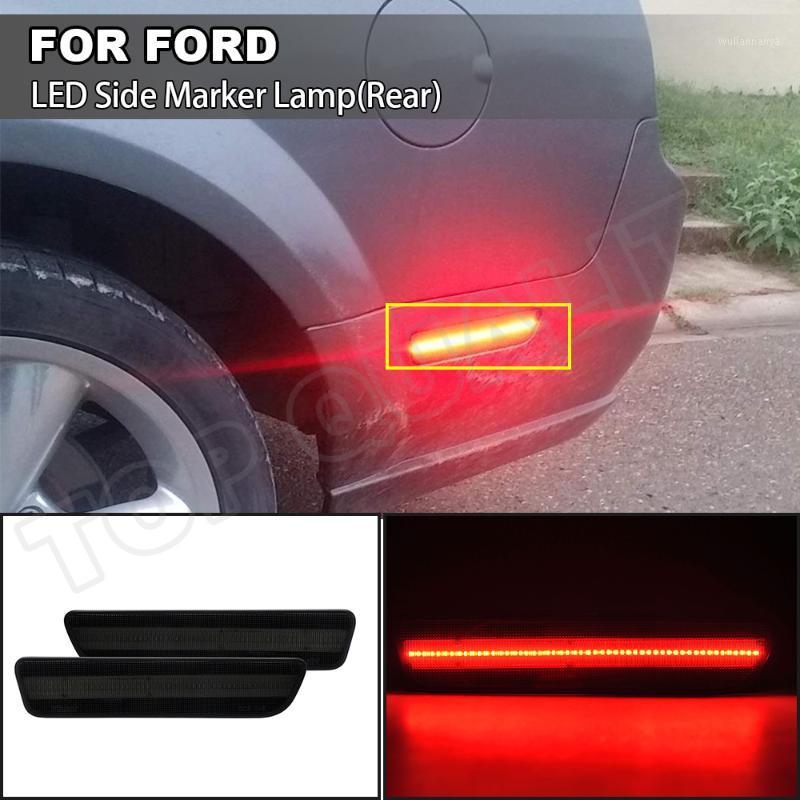 

Emergency Lights Smoked Clear LED Rear Side Marker Lamps Red For Mustang 2005 2006 2007 2008 2009 Car Fender Sidemarker Signal Lamp