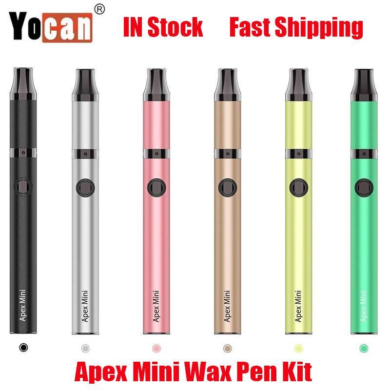 

Original Yocan Apex Mini Wax Vape Pen Kit 380mAh Variable Voltage Battery Slim Concentrate Atomizer Vaporizer Fast Delivery