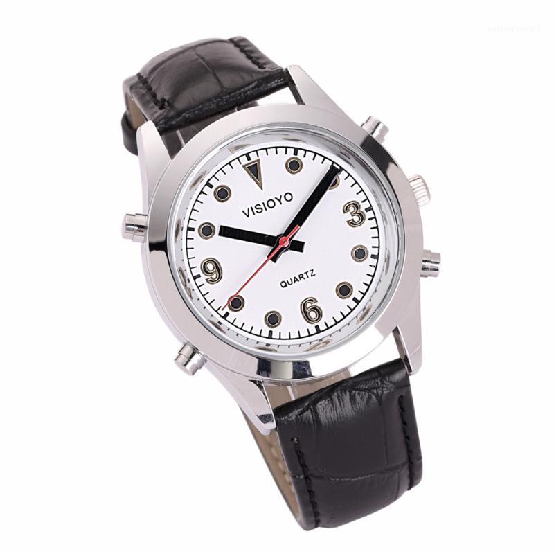 

French Talking Watch With Alarm,White Dial TFSW-22F Wristwatches, Tfsw-2201f