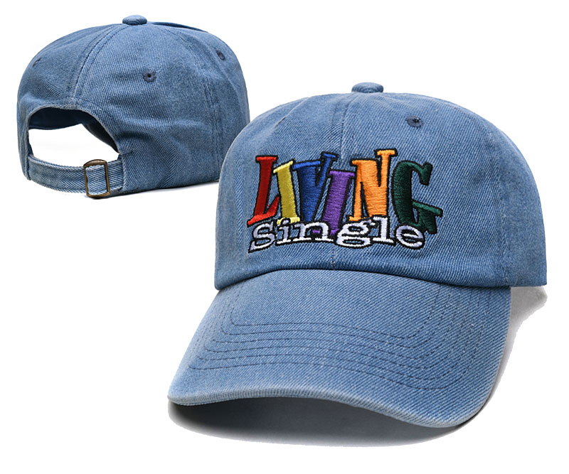 

LIVING single denim Mens womens Baseball Cap Designer Hat Fitted Caps Street Casquette Unisex Adjustable Dome with Letter Embroidered Shading Fashion Adult Hats
