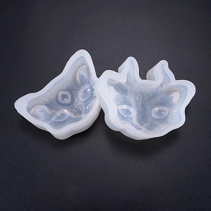 

Transparent Silicone Mould 2/3-eye Devil Cats Head Mold Jewelry Making DIY Craft Resin Epoxy Glue For Prop Tools