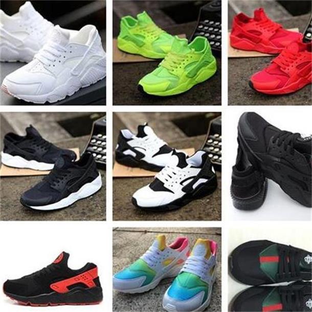 

Cheap huarache mens shoes triple black white red silver huaraches men trainers women Dress Shoes 36-46