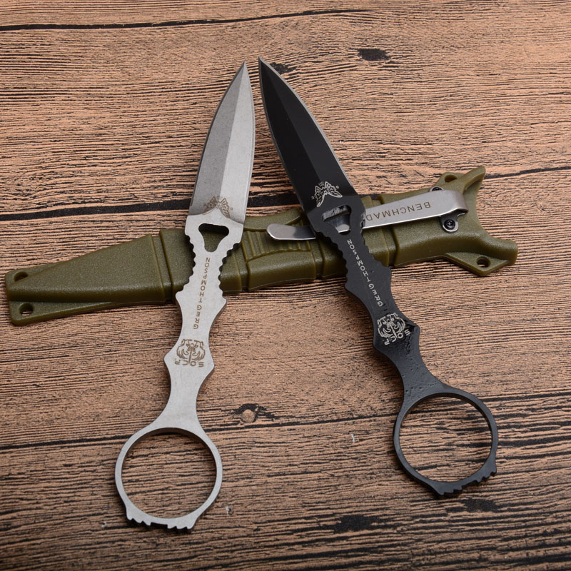 

Benchmade BM176 176 SOCP Fixed blade knife EDC Tools Outdoor Tactical Self defense Hunting camping Knives BM 133 KNIFES