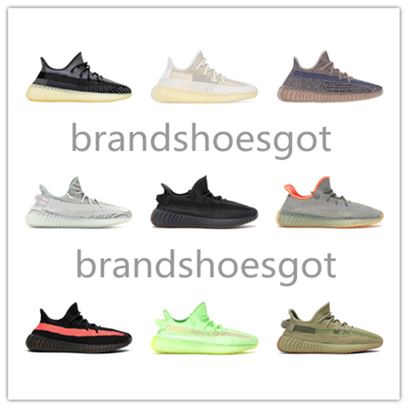 

2021 Top Quality 450 Men Women Running Shoes Cinder Yecheil Black Reflective Yeezreel Earth Linen Asriel Zebra Trainers Sneakers 36-48, V2 grey orange beluga 1.0 bb1826