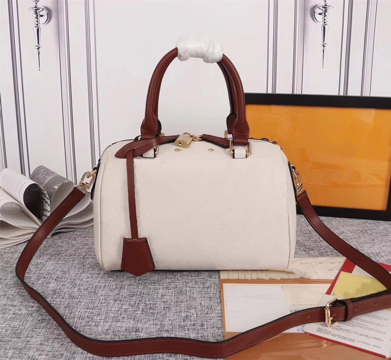 

YY Top Quality Handbags Embossing 25CM Bags Luxury designer Women Real Leather Empreinte Oxidize Shoulder Totes Lady travel Backpack Wallet Crossbody Purse, Extra shipping