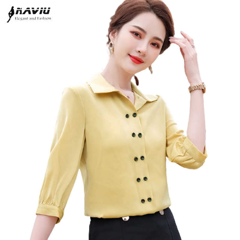 

Professional Shirt Women Summer Casual Temperament Fashion Half Sleeve Chiffon Blouses Office Ladies Work Tops 210604, White