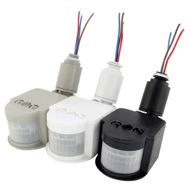 

12V Motion Sensor Switch 220V 110V PIR Movement Detector Automatic Infrared Wall Mount Timer Outdoor 24V LED MotionSensor Light Switches 2pcs