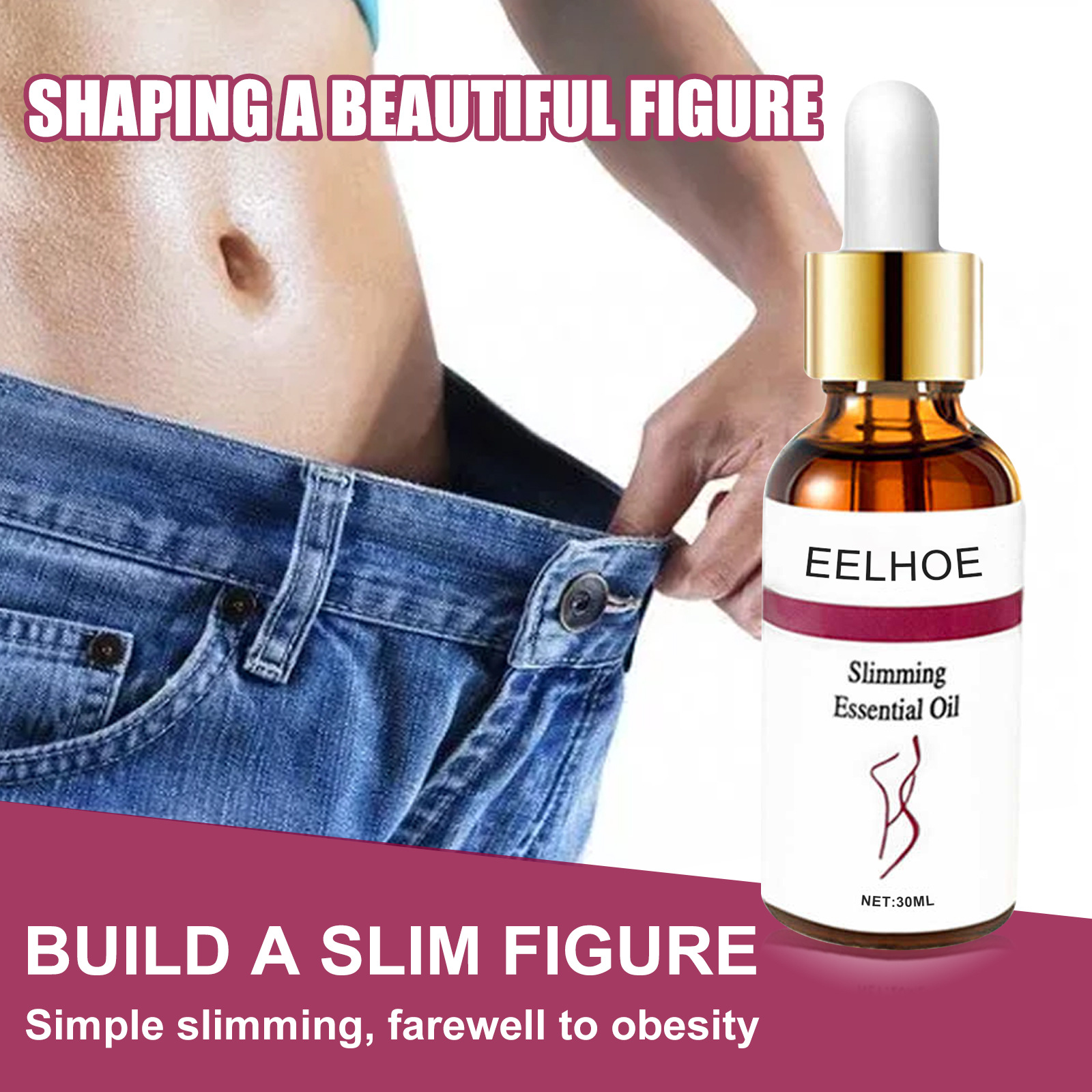 Free freight EELHOE OEM ODM Body Massage Essential Oil shaping and pulling and tightening essence-image-754941960