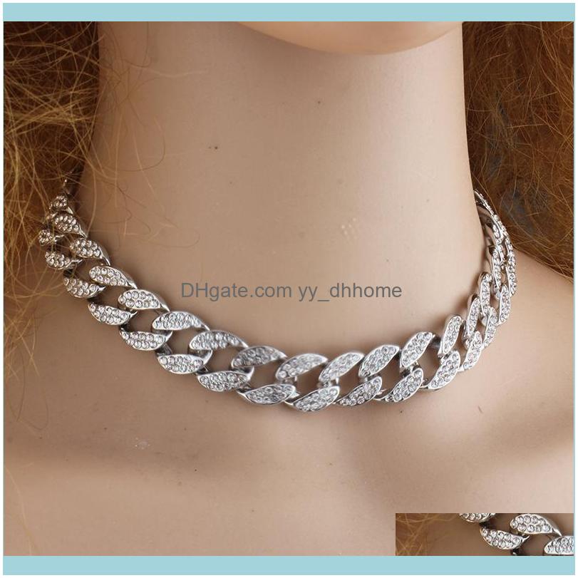 

Necklaces & Pendants Jewelryjiayijiaduo Necklace Jewelry Full Chain Bracelet Set For Fashion Hip Hop Womens Dress Aessories Chains Drop Deli