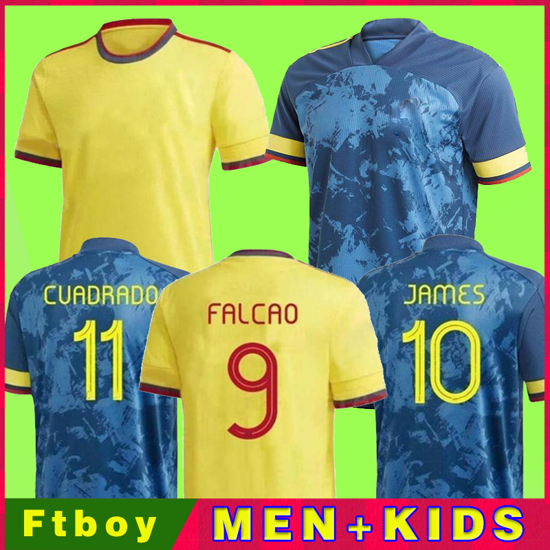 

Fans Player version colombia 2021 home soccer jersey MEN kids kit 20 21 JAMES copa america football shirt FALCAO VALDERRAMA CUADRADO Camiseta de futbol maillot, Away