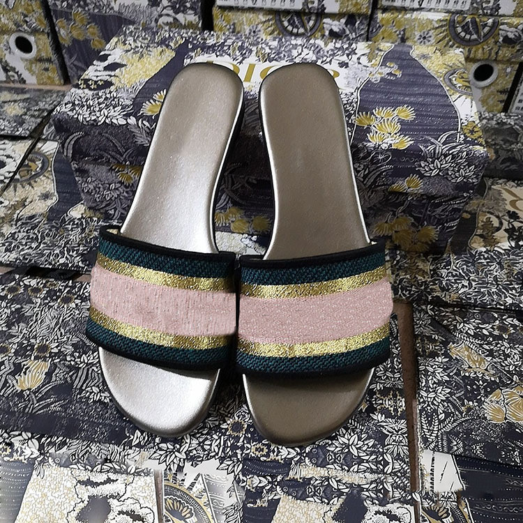 

Paris Luxury Designer Quite Nice Summer Sandals Beach Slide Slippers Ladies Flip Flops Loafers Print Leather Solid Color 36-46 with Box bnfgsdgsdg, Black