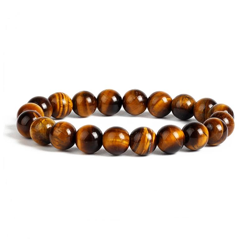 

Beaded, Strands Charm Natural Stone Bracelet Fashion Tiger Eye Men's Women Minimalist Beaded Men