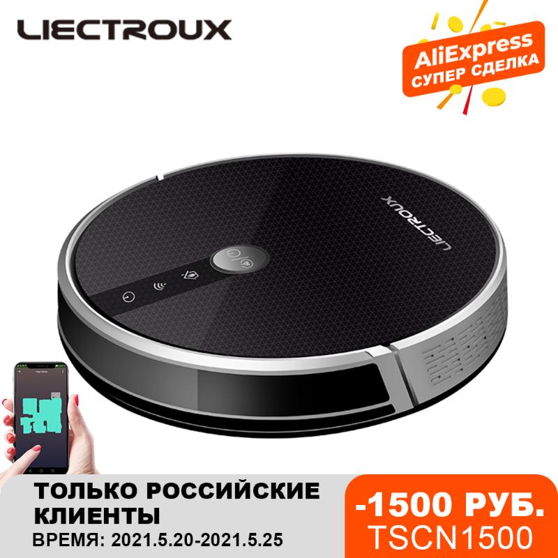 

Vacuum Cleaners LIECTROUX C30B Robot Cleaner Map Navigation,WiFi App,4000Pa Suction,Smart Memory,Electric WaterTank,Wet Mopping,Disinfect