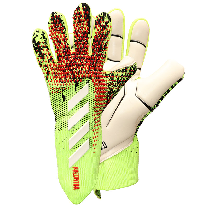 

New man soccer football goalkeeper gloves without fingersave Professional, Yellow--without fingersave