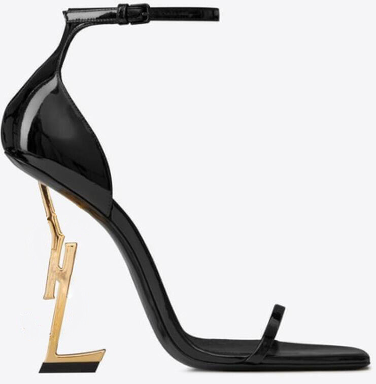 

Classics Women Shoes Sandals Heels Fashion Beach Thick Bottom Dress Shoe Alphabet lady Sandal Leather High Heel Slides, 19#