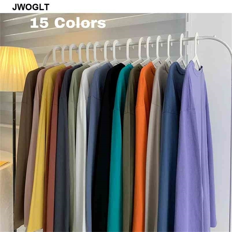 

Autumn Korean Men's T Shirt Casual Long Sleeve 100% Cotton Soft O-Neck Basic Black White Yellow Oversize Tee Shirts 5XL 210716, Dark red