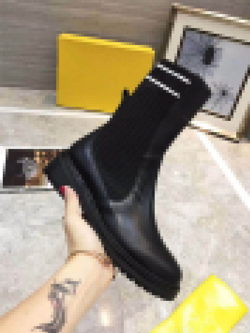 

2021 Combat Boots Black Navy Leather Boot Shoes Women With Dustbag Box, Don't pay it