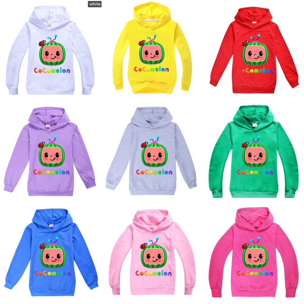 

Cocomelon Baby Boys Sweatershirt Spring Autumn Children Hooded Hoodies Boys' And Girls' Fashion Sweater Top Casual Sports Clothing G4988TI, Red