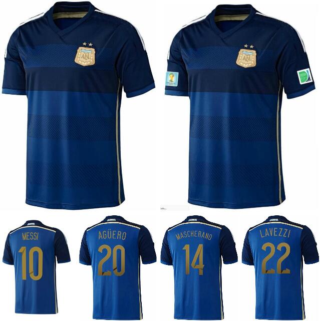 

2014 ZABALETA AGUERO retro soccer jerseys DI MARIA MESSI LAVEZZI Argentina GAGO HIGUAIN MASCHERANO vintage classic football shirt
