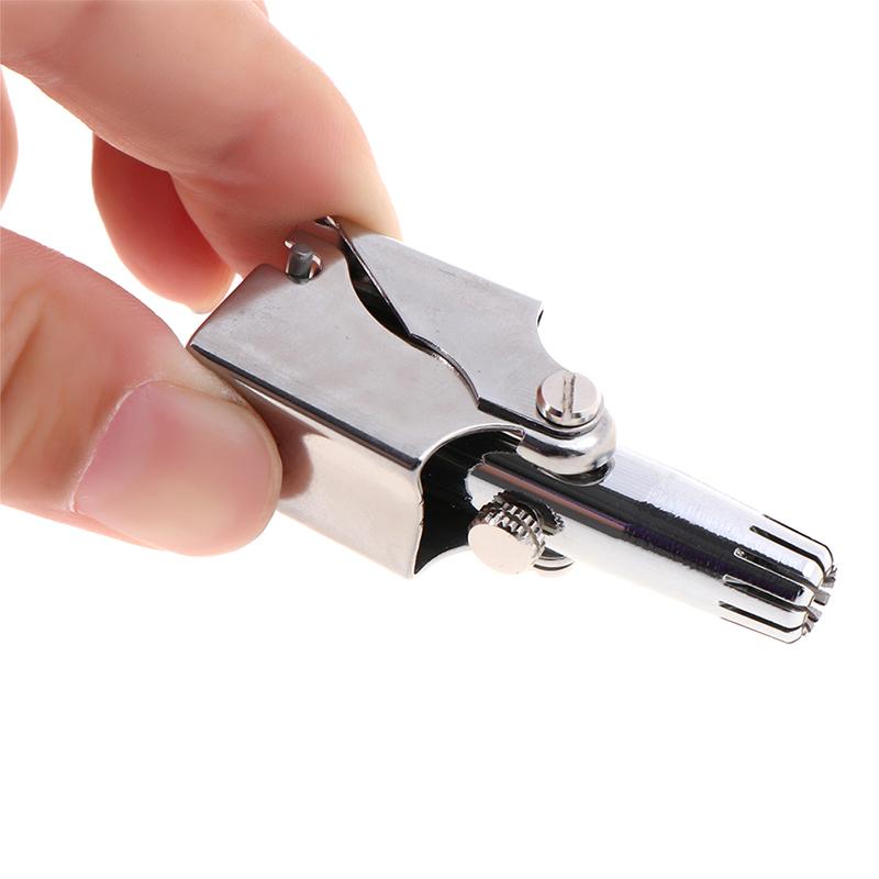 

Portable Nose Hair Trimmer Manual Stainless Steel Removal Men Shaving Razor Rotatable Ear Shaver Electric & Trimmers