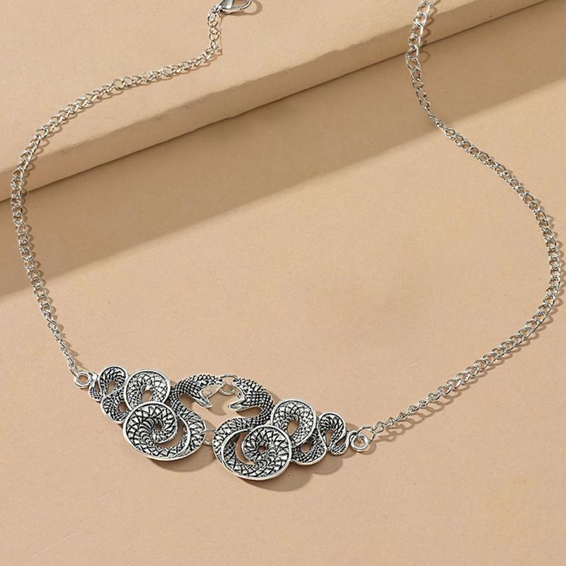 Chokers Dark Jewelry, Snake Necklace, Serpent Crystal Gothic-image-711255486