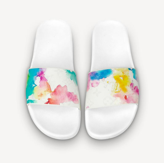 

2021 men Sandals Slippers Embroidery Designers Slides women Sandal Floral Brocade Flip Flops Striped Beach Leather Rubber Flower Slipper Loafers With Box, Designated order