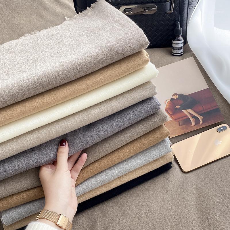 

Scarves Female Winter Scarf Pure Color Cloud Imitation Cashmere Shawl Letters Warm Men's, Blue;gray