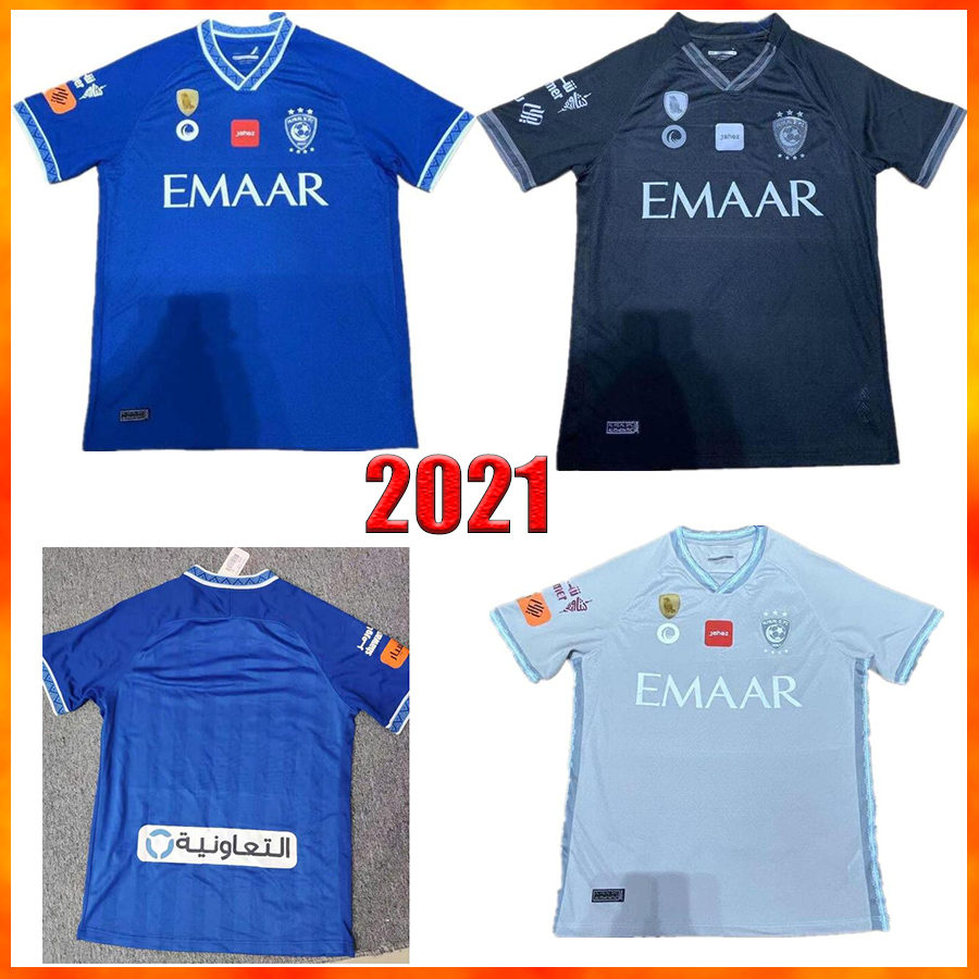 

2021 Al Hilal Saudi soccer jersey 2022 M.Kanno Bulayhi Mayoof A.Carrillo L.Vietto G.Cuéllar EDUARDO ABDULRAHMAN BOTIA KHRBIN football t-shirt for men