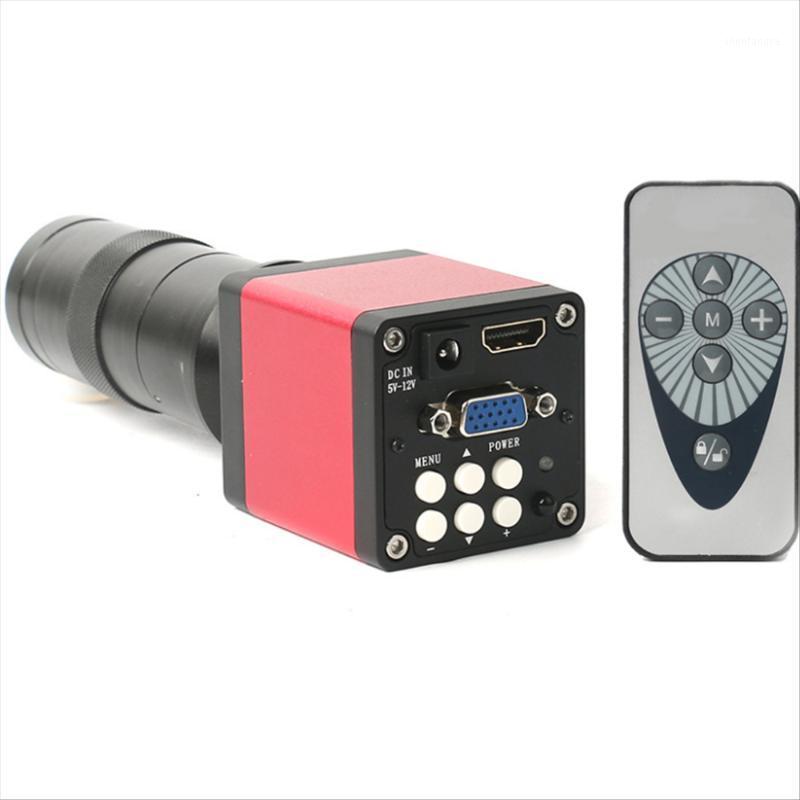 Telescope & Binoculars 14MP 720P HDMI/USB Output Remote Industrial Camera 100x Lens Video Microscope-image-747882786