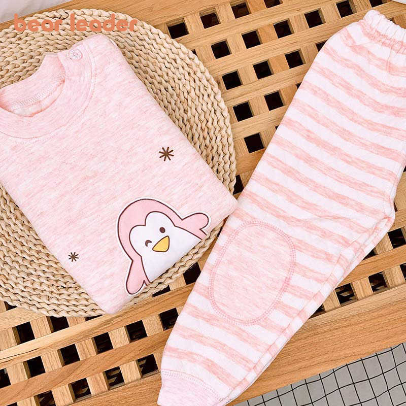 

Bear Leader Girls Boys Casual Pajamas Sets Fashion Spring Autumn Kids Baby Cartoon Clothes Homewear Children Casual Clothing 210708, Ah7555blue