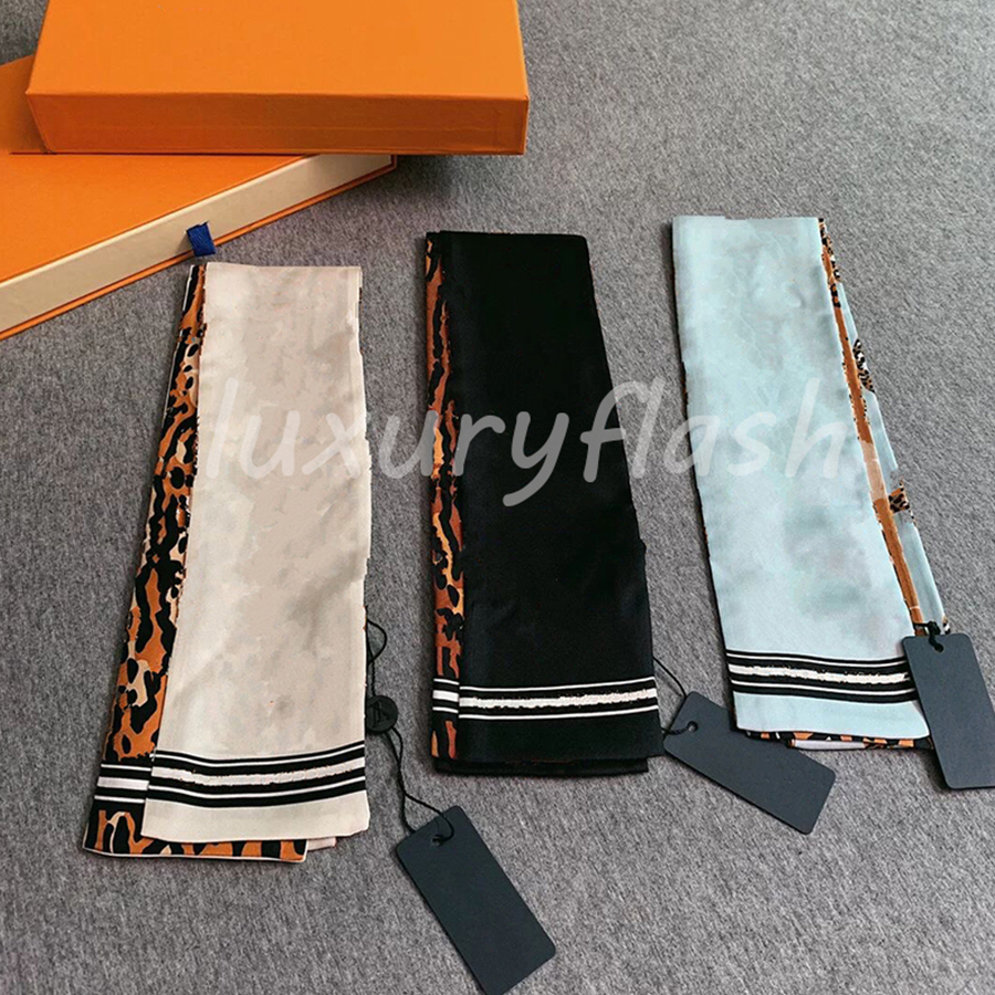 

Designer Leopard Accessories All-match Women Silk Scarves Bag Ornament Belt Designers Luxurys High Quality Fashion Simple