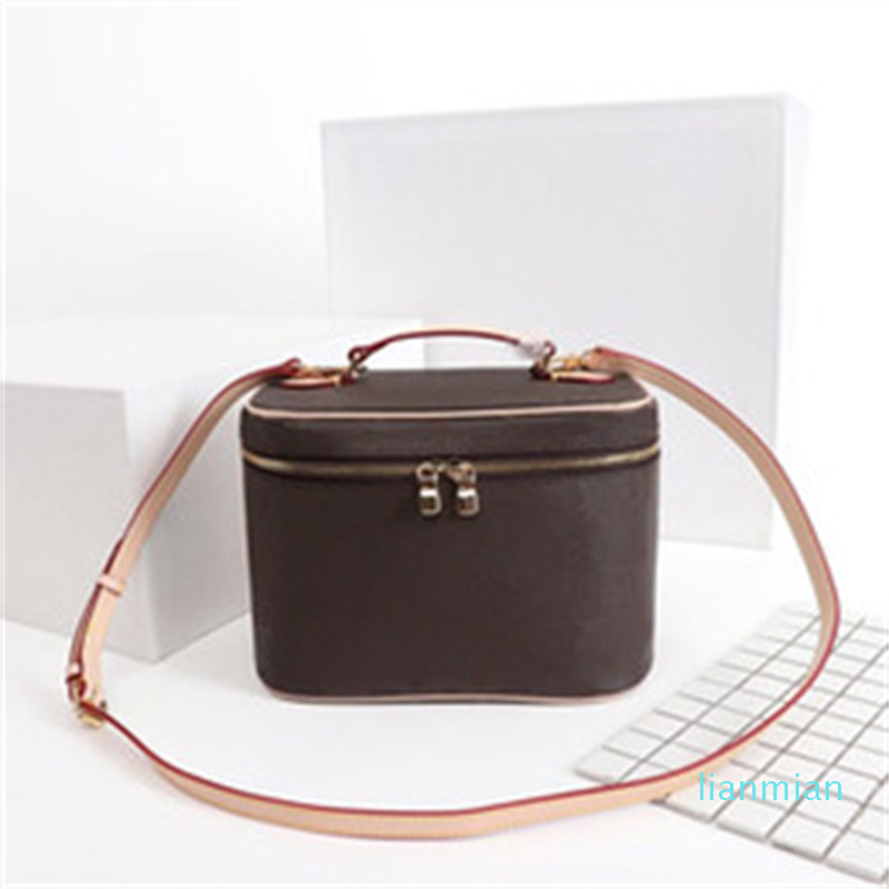 

Designer Makeup Bag Women Old Flower Make Up Bag Designer Pouch Fashion Designer Cosmetic Bag Handbags Shoulder Bags, Brown