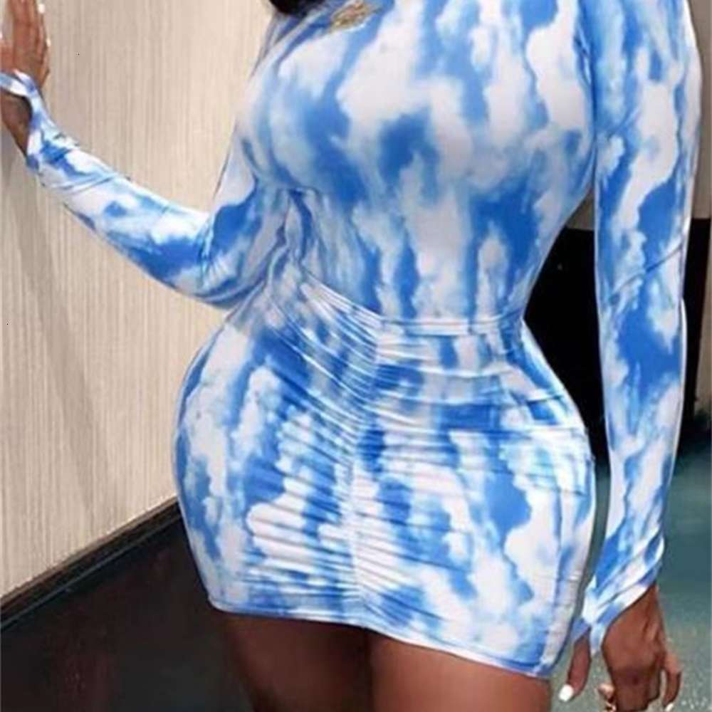 

Casual Dresses Gradient print hip skirt sexy drs 917, Color change