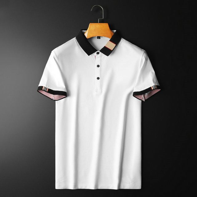 

Luxury designer clothing men's wear selle fashion man tops t-shirt short sleeve casual shirt solid classic plus camisa M-3XL#09, Multi