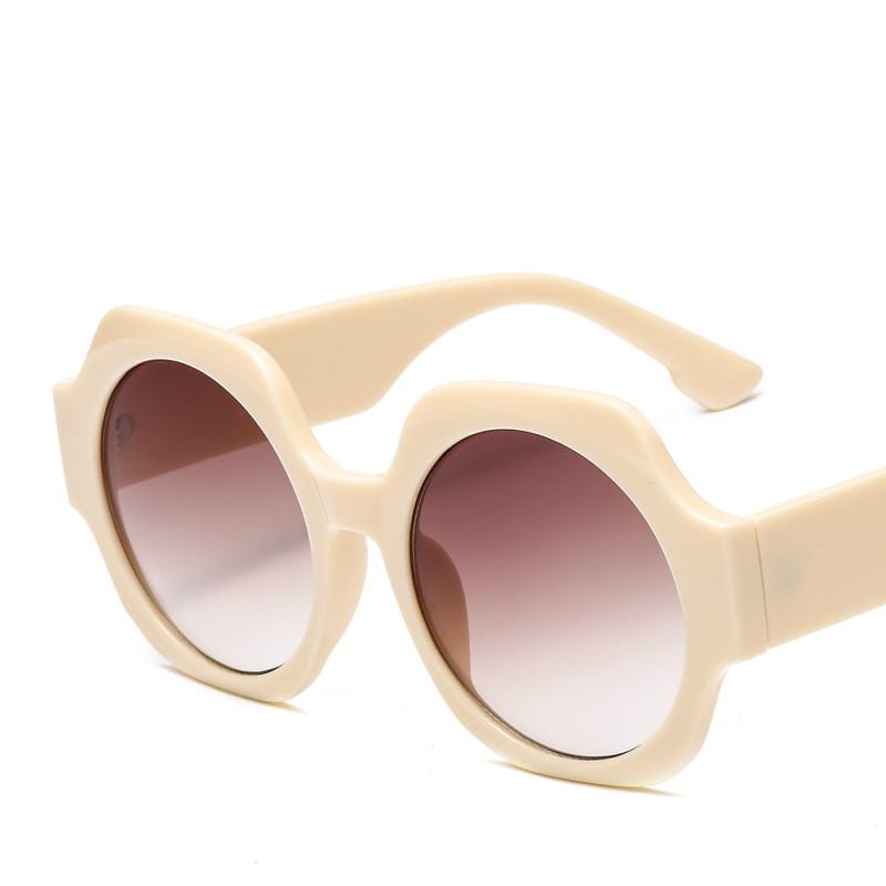 

Sunglasses Vintage Oversize Polygon Fashion Retro Brand Designer Plastic Material Lenses UV400 Protection Eyewear