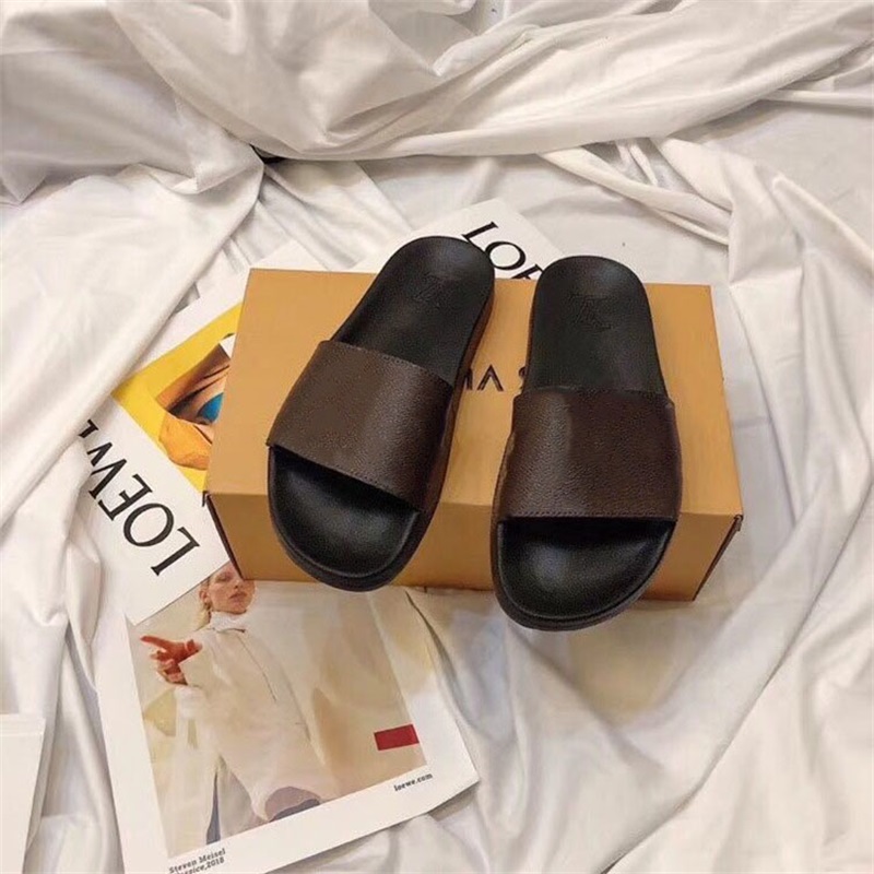 

Slippers women slides slipper Summer Sexy Sandals mens luxurys designers real leather platform sandal Flats Top fashion Old flow 1885 Y2, Brown old flower with sign
