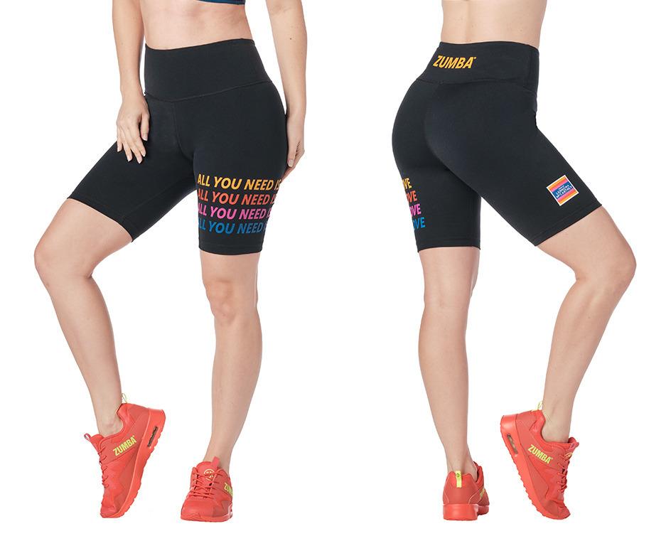 

Yoga Outfit FIT FUNKY ZUMBA ZW Wear Womens Sports Running Capri Tight Trousers Pants Dance Feel Good Shirts 066