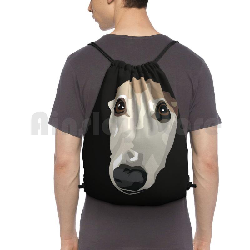 

Backpack Fawn Whippet Drawstring Bag Riding Climbing Gym Hound Greyhound Milgi
