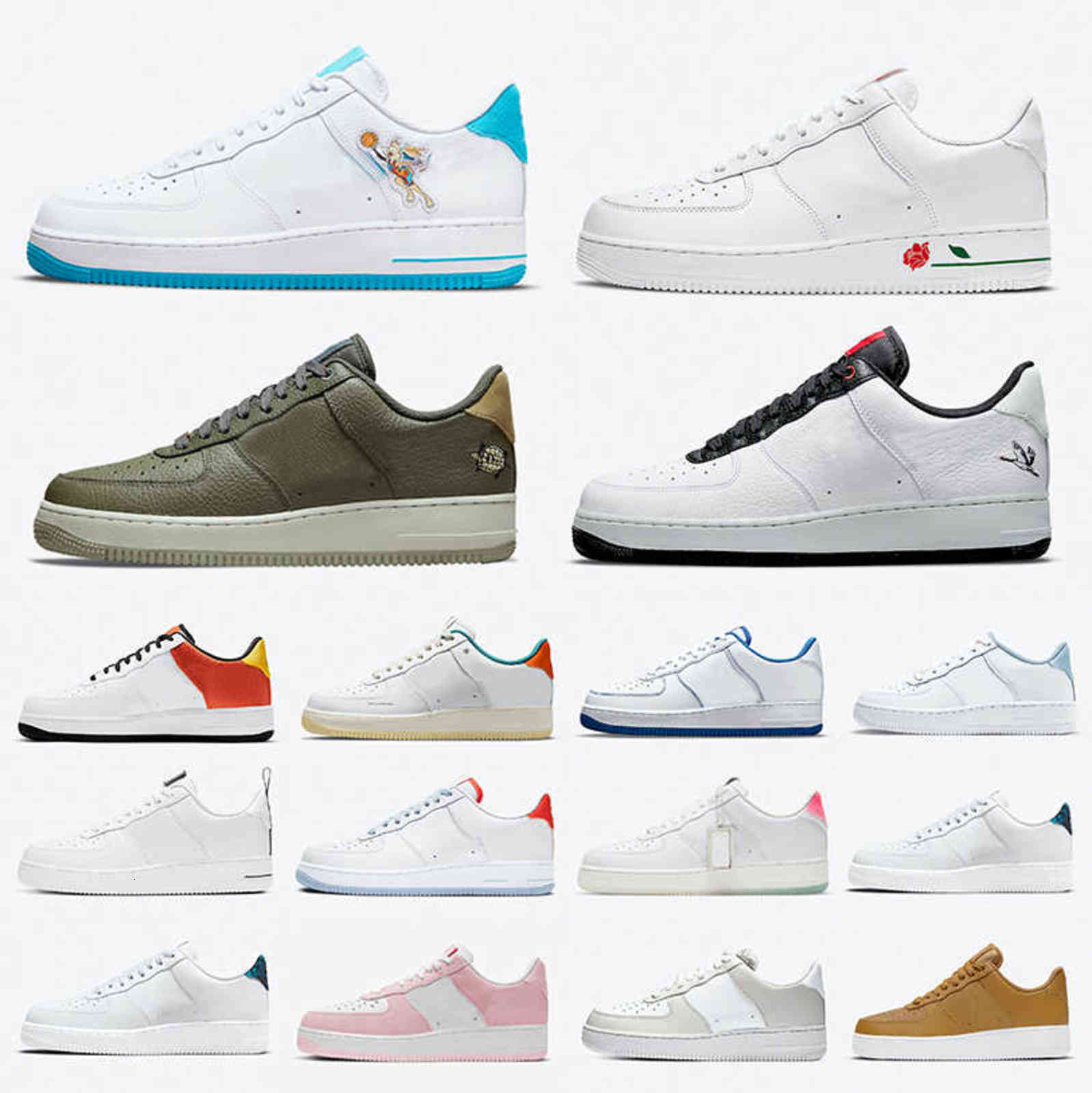 

Toon Squad 1 low mens Casual shoes Zig Zag Silver Heel Brace Remix Sketch Pack Sticker Velcro Patches Misplaced Multi men women trainers new, Color#17