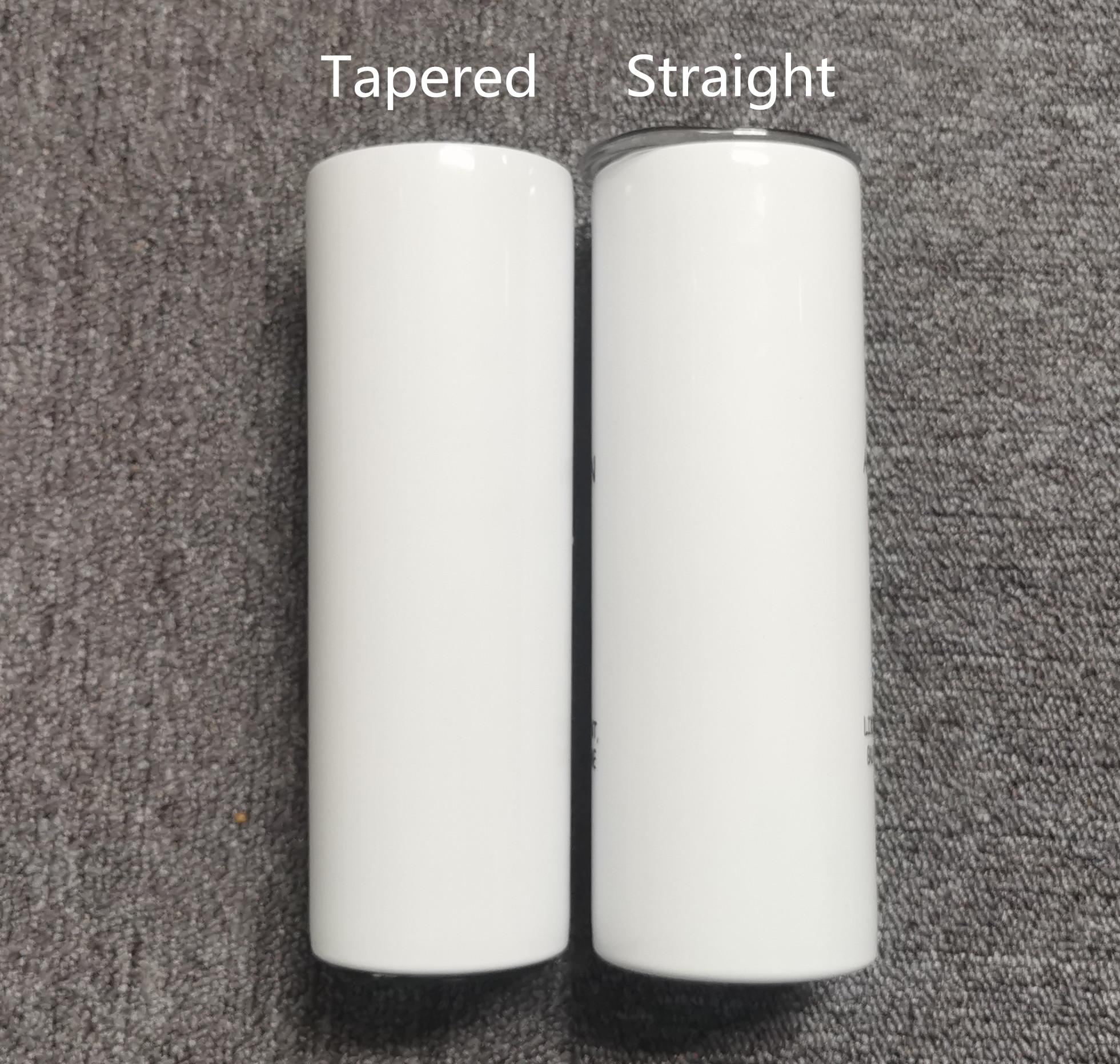 

Sublimation Skinny Tumblers 20oz blank white tapered straight cylinder cup with lid straw 20 oz Stainless steel vacuum insulated water mug