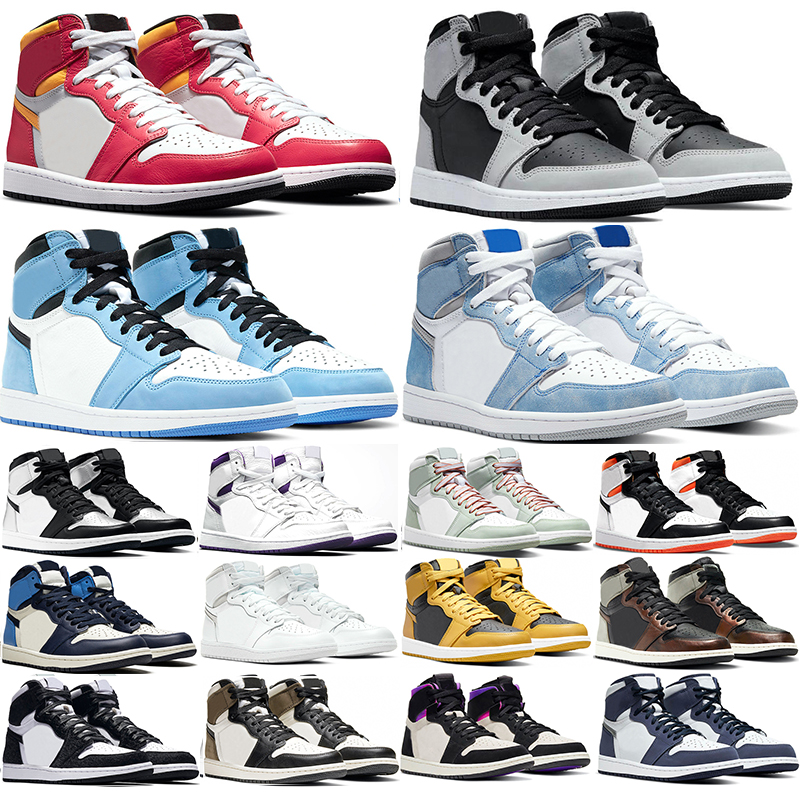 

Basketball Shoes 1s Light Fusion Red 1 Hyper Royal University Blue shadow 2.0 Dark Mocha Silver Toe Seafoam mens outdoor sports trainer