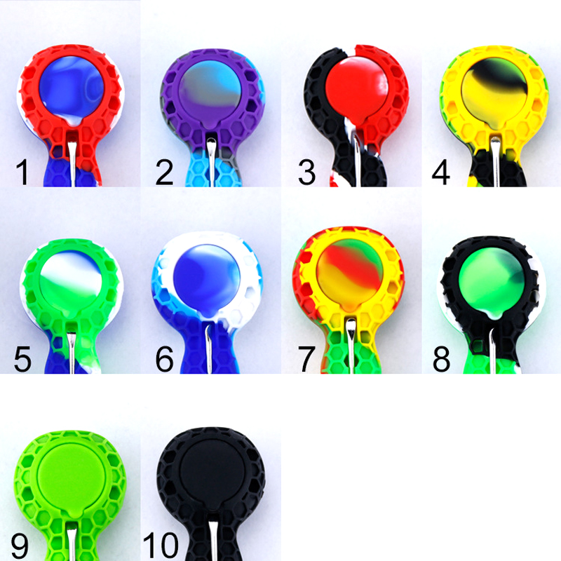 

Honeybee Shape Portable Silicone Smoking Pipe Hookah Mini Tobacco Hand Pipes Dab Oil Rig Nail Shisha Water Bong With Glass 1Hole Bowl