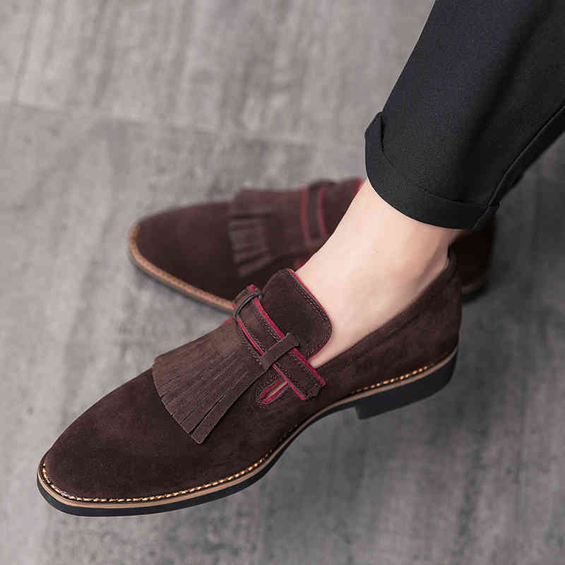 

dress shoes men's loafers flat casual men breathable slip-on soft leather party men moccasins zapatos de hombre big size 48 olo8, Black