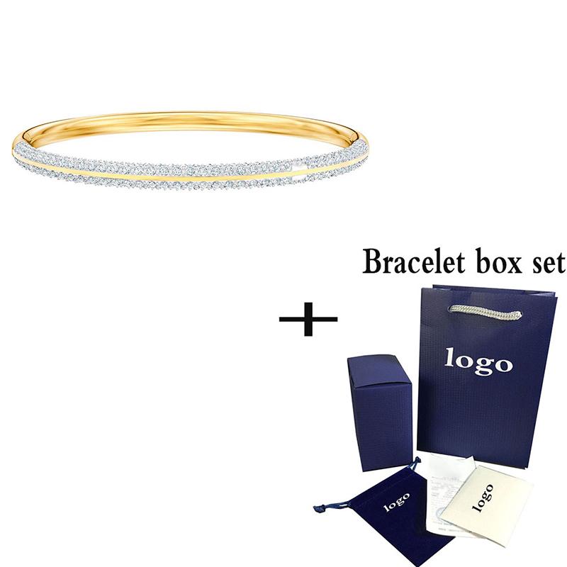 

Bangle 2021 Fashion Bracelet Elegant Simple Shiny Crystal Ms. Jewelry Gift For Mom And Girlfriend Romantic Luxury