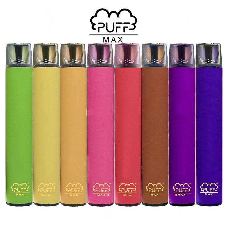

PUFF BAR MAX E-cigarettes 8 Colors DisposableS Device 2000+Puffs 1200mAh battery 8.5ml Pre-Filled Disposable Vape Cartridges ecig PUFFMAX