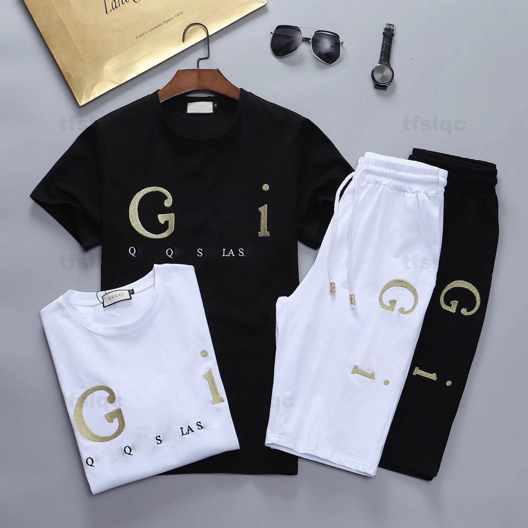 

2021Summer Mens Designer Tracksuits 2 styles Shirts Shorts Sets Hip Hop Sweatshirts size -3xl, Gray