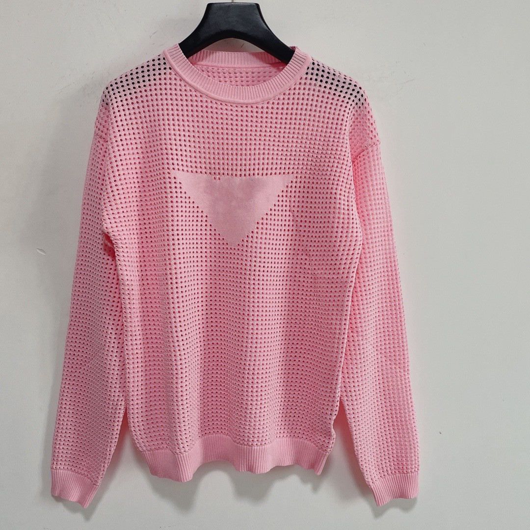 

Milan Runway Sweaters 2021 Autumn Long Sleeve O Neck High End Jacquard Pullovers Women' Designer Sweater 0813-4, White