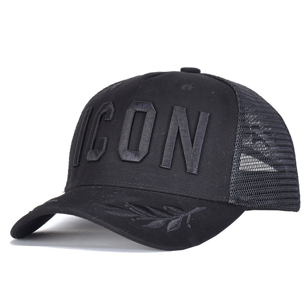 

Icon designer cap luxury embroidered breathable summer dome hat classic cap, D143 net cap white label